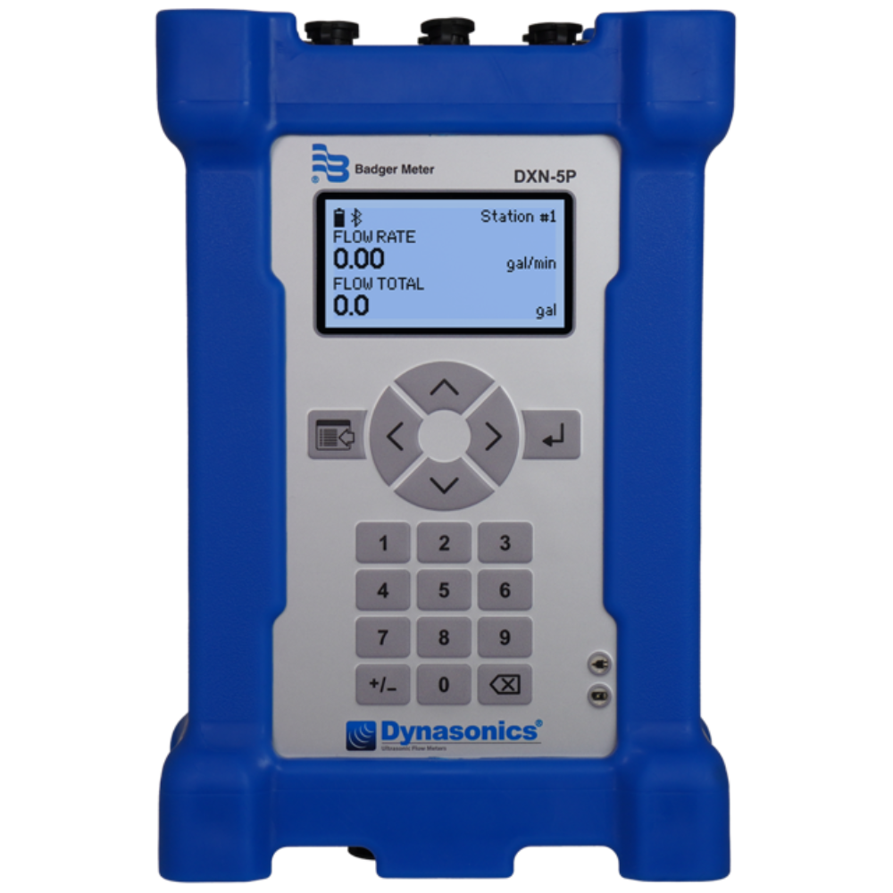 DXN 5 P Front with Screen Flow Rate Flow Total normaal