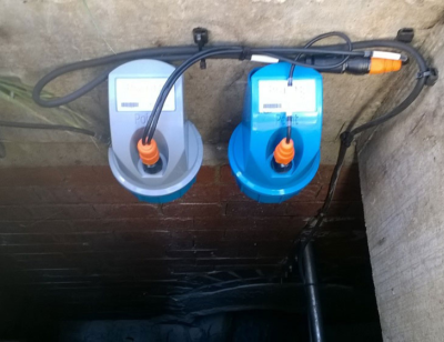 Point Blue externe voeding