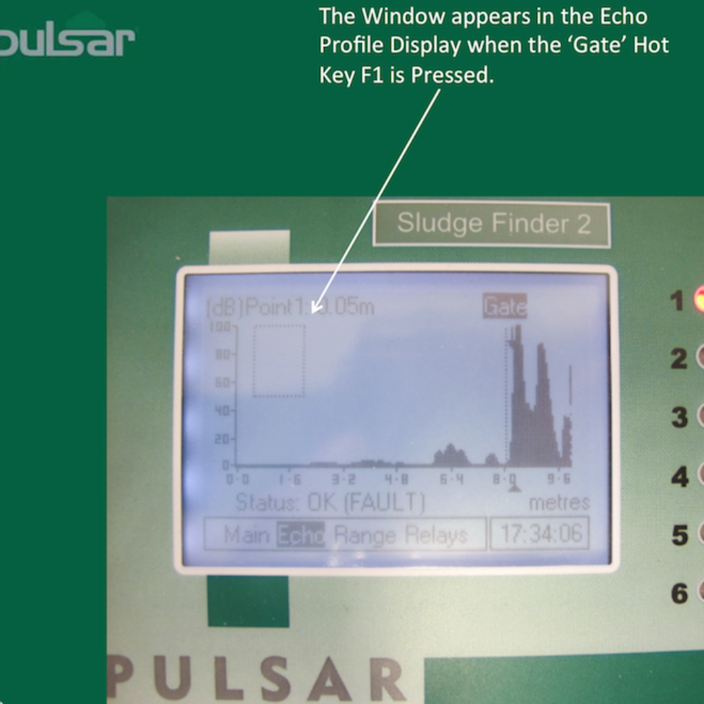 Sludge Finder met Hi Floc venster Sludge Finder met Hi Floc venster